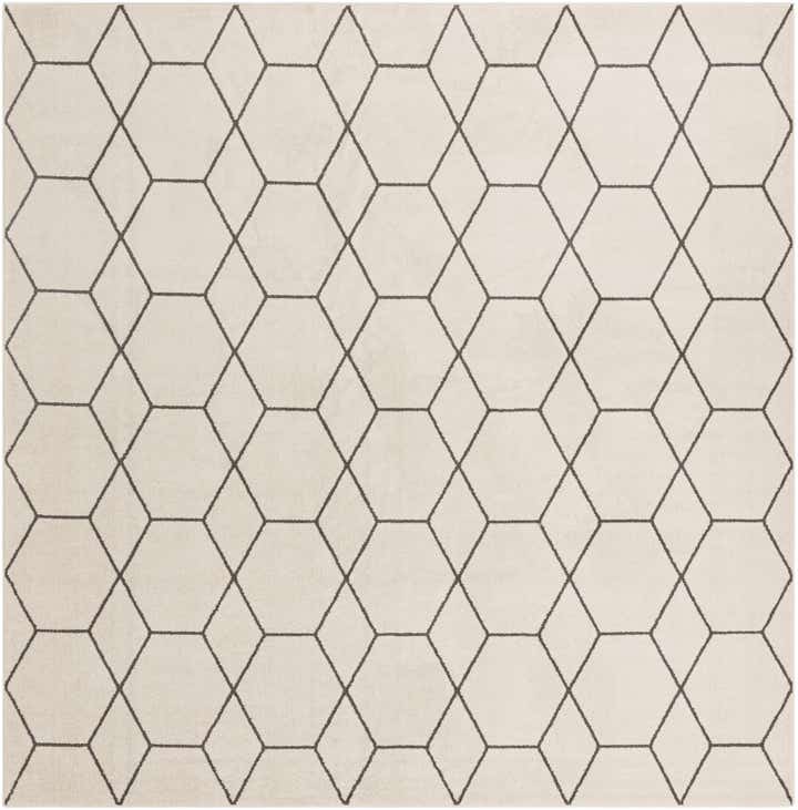 12' x 12' Lattice Frieze Square Rug