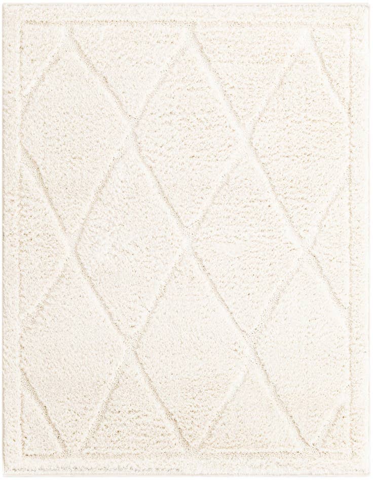 Detail image of 4' x 4' Lattice Shag Square Rug