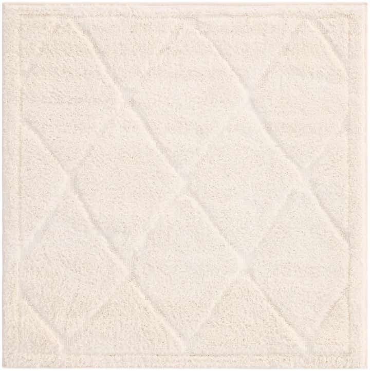 4' x 4' Lattice Shag Square Rug