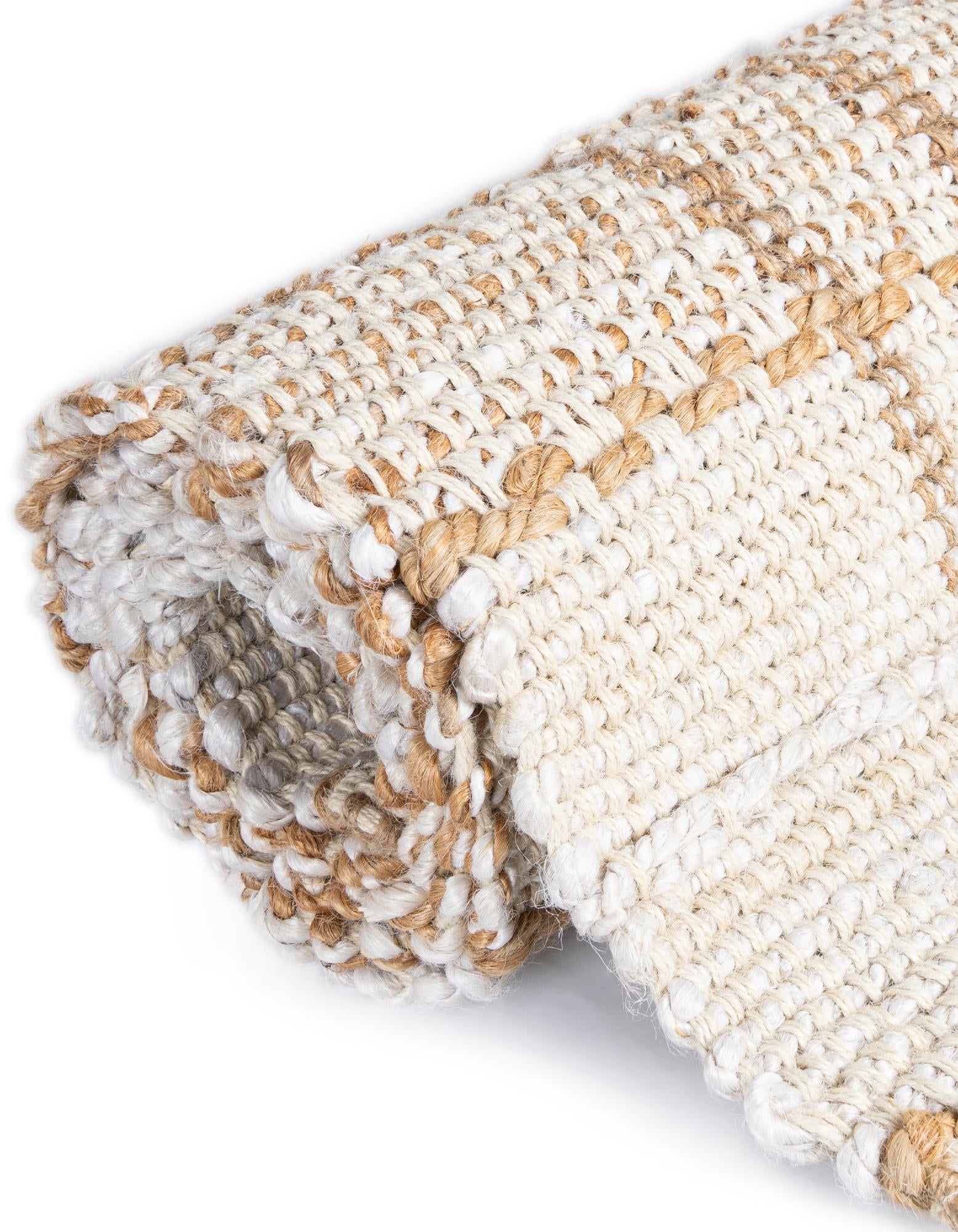 10' x 10' Hand Braided Laurel Handwoven Jute Square Rug