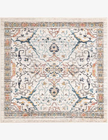 Ivory Lola Square Rug