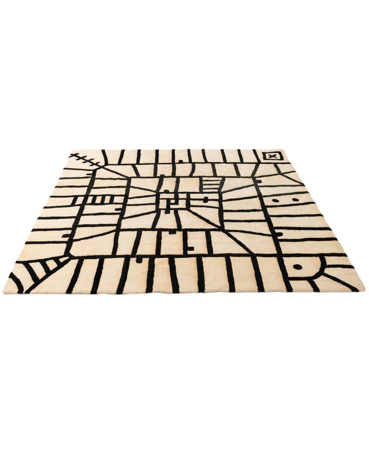 Detail image of 8' 2 x 8' 3 Luna Wool Square Rug