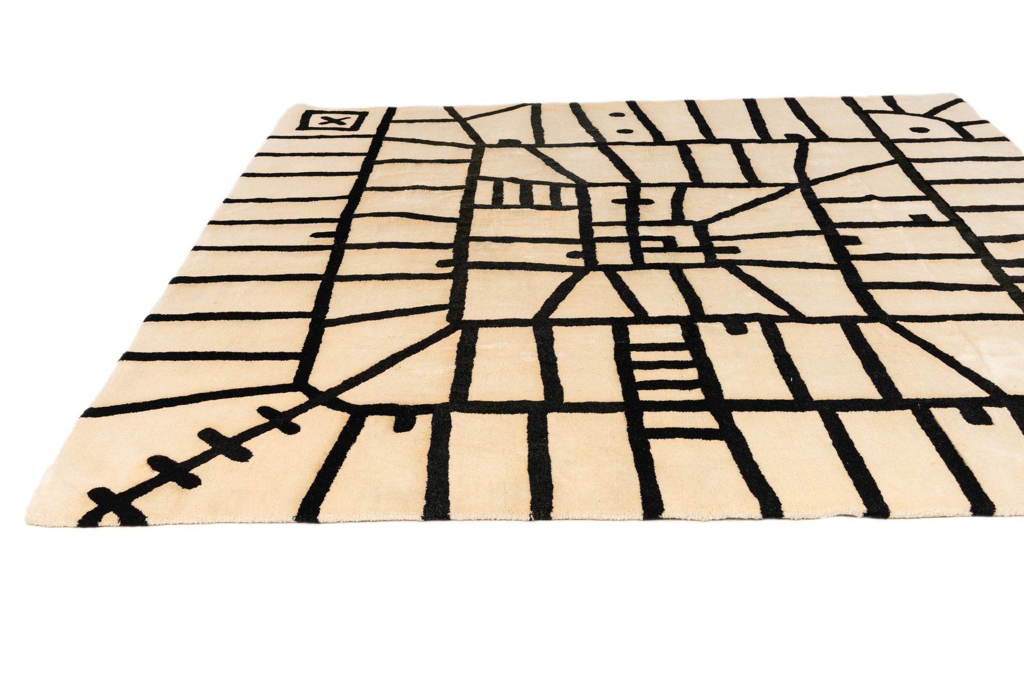 8' 2 x 8' 3 Luna Wool Square Rug