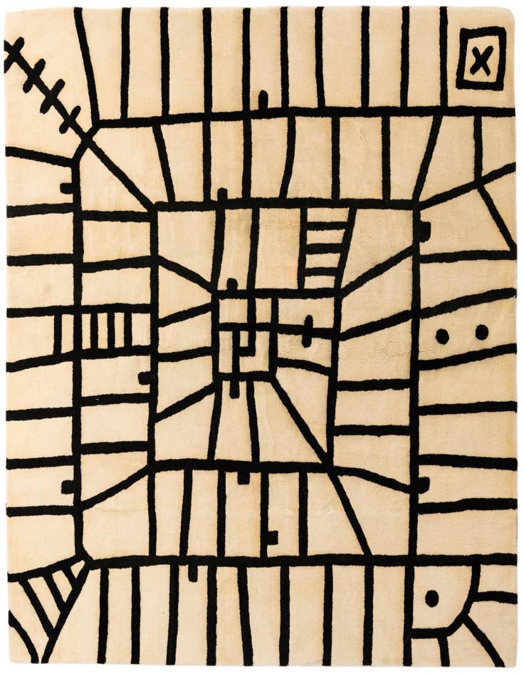 Detail image of 8' 2 x 8' 3 Luna Wool Square Rug