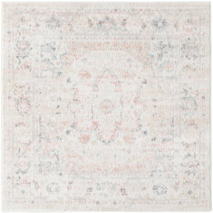 Detailfoto van 120cm x 120cm Madeline Vintage Vierkant Vloerkleed