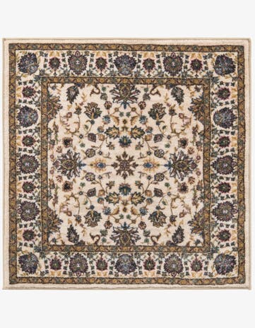 Ivory Medina Square Rug