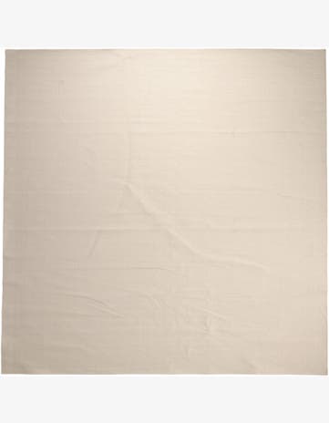 Ivory Monochromatic Bouclee Square Rug