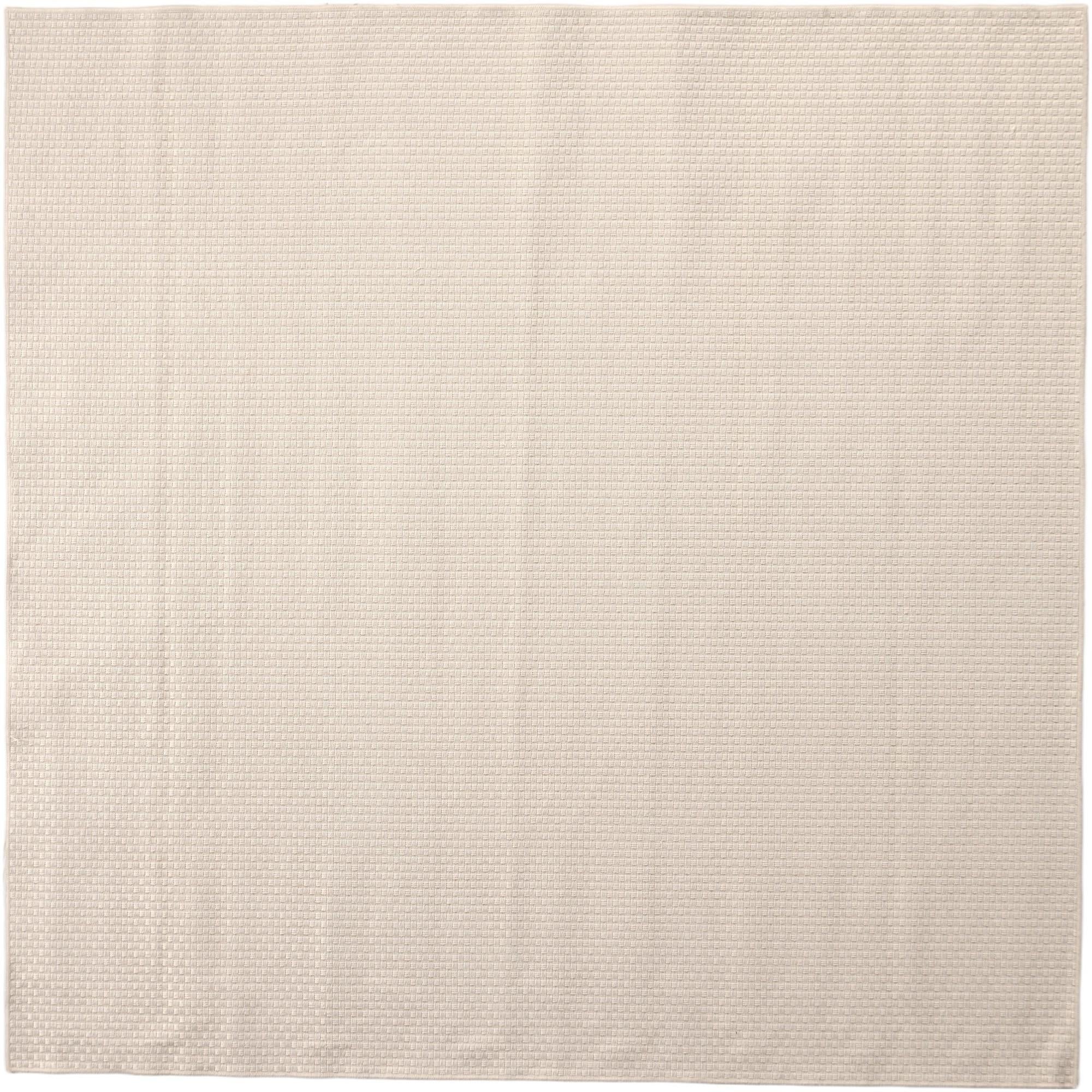 160cm x 160cm Monochromatic Bouclee Vierkant Vloerkleed
