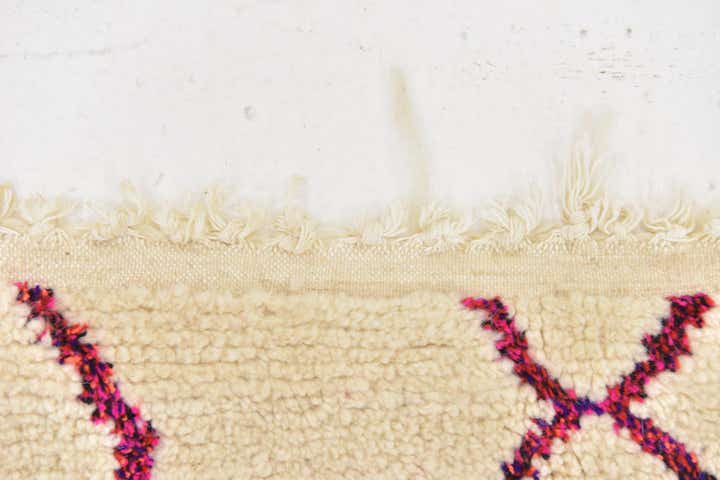 5' 7 x 6' 8 Hand Knotted Moroccan Wool Square Rug
