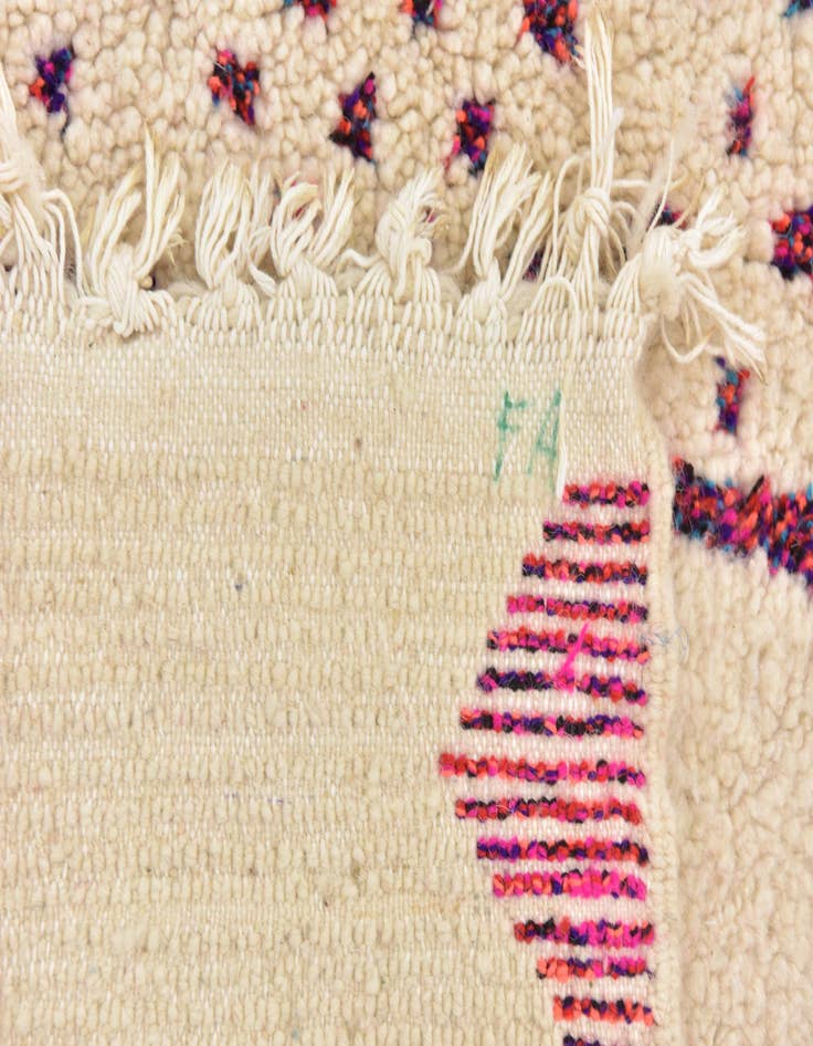 Detail image of 5' 7 x 6' 8  Hand Knotted Moroccan Wool Square Rug