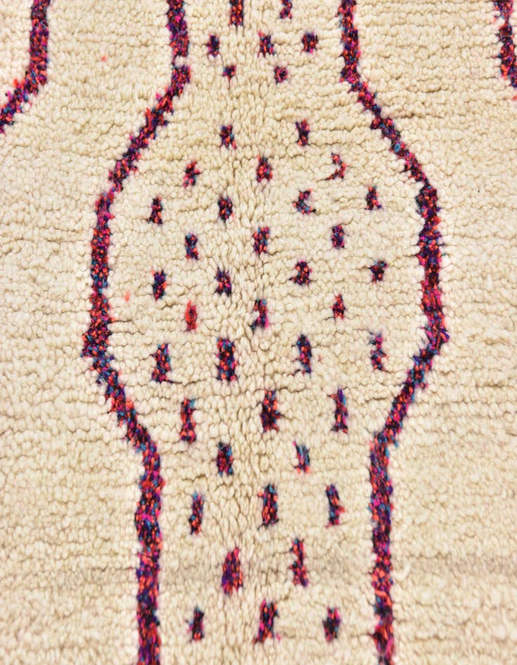 Detail image of 5' 7 x 6' 8  Hand Knotted Moroccan Wool Square Rug