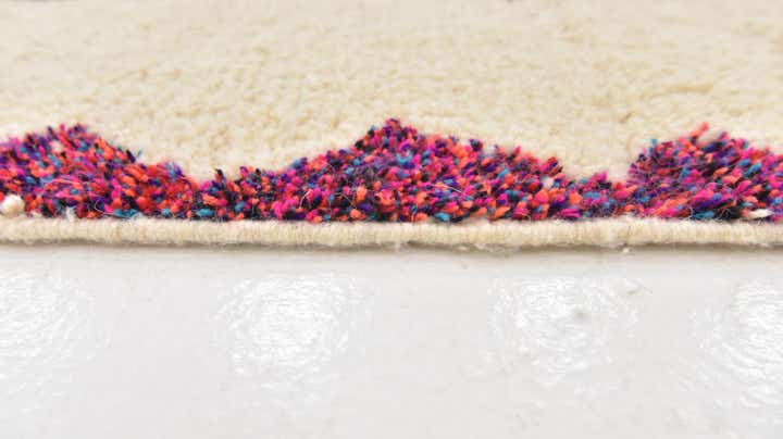 5' 7 x 6' 8 Hand Knotted Moroccan Wool Square Rug