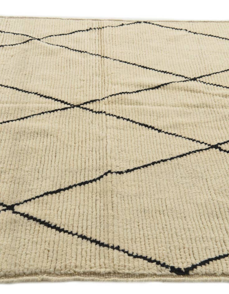 Detail image of 5' 5 x 6' 7 Hand Knotted Moroccan Wool Square Rug