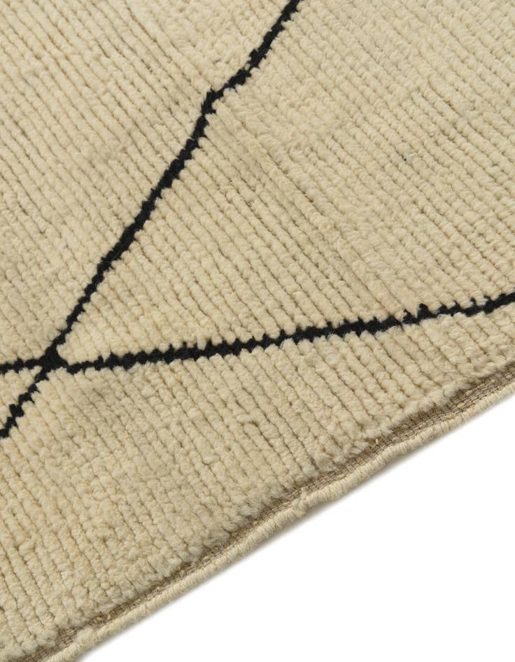 Detail image of 5' 5 x 6' 7  Hand Knotted Moroccan Wool Square Rug