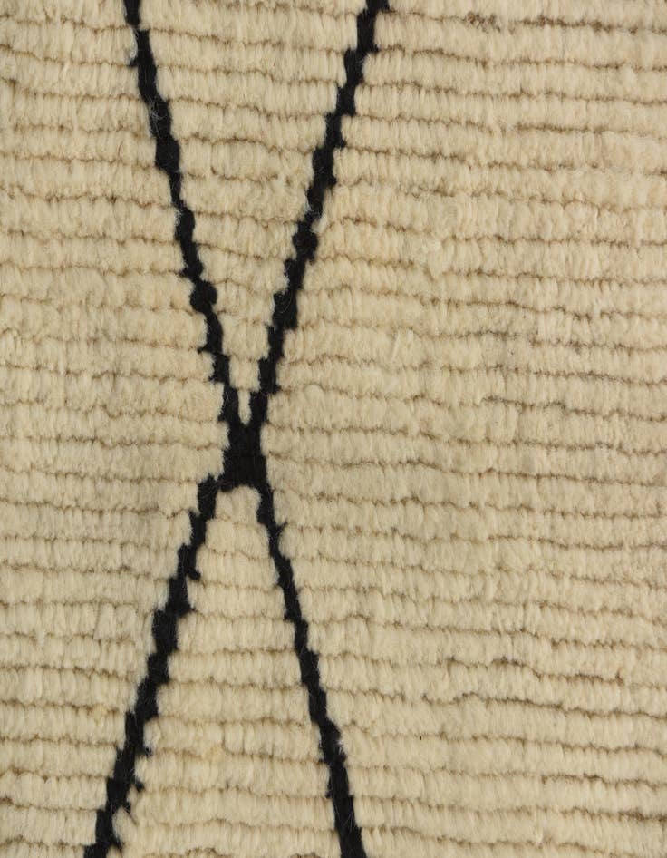 Detail image of 5' 5 x 6' 7 Hand Knotted Moroccan Wool Square Rug