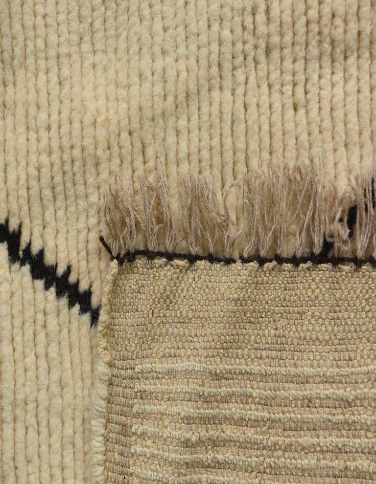 Detail image of 5' 5 x 6' 7  Hand Knotted Moroccan Wool Square Rug