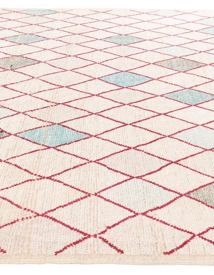Detail image of 9' x 9' 9  Hand Knotted Moroccan Wool Square Rug