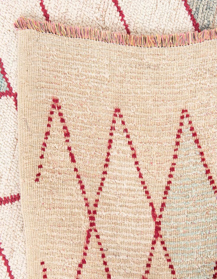 Detail image of 9' x 9' 9  Hand Knotted Moroccan Wool Square Rug