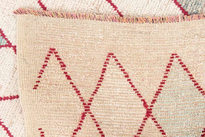 9' x 9' 9 Hand Knotted Moroccan Wool Square Rug