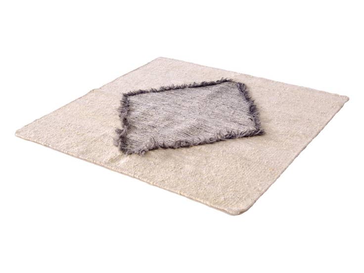 Detail image of 3' 11 x 3' 11 Hand Knotted Moroccan Wool Square Rug