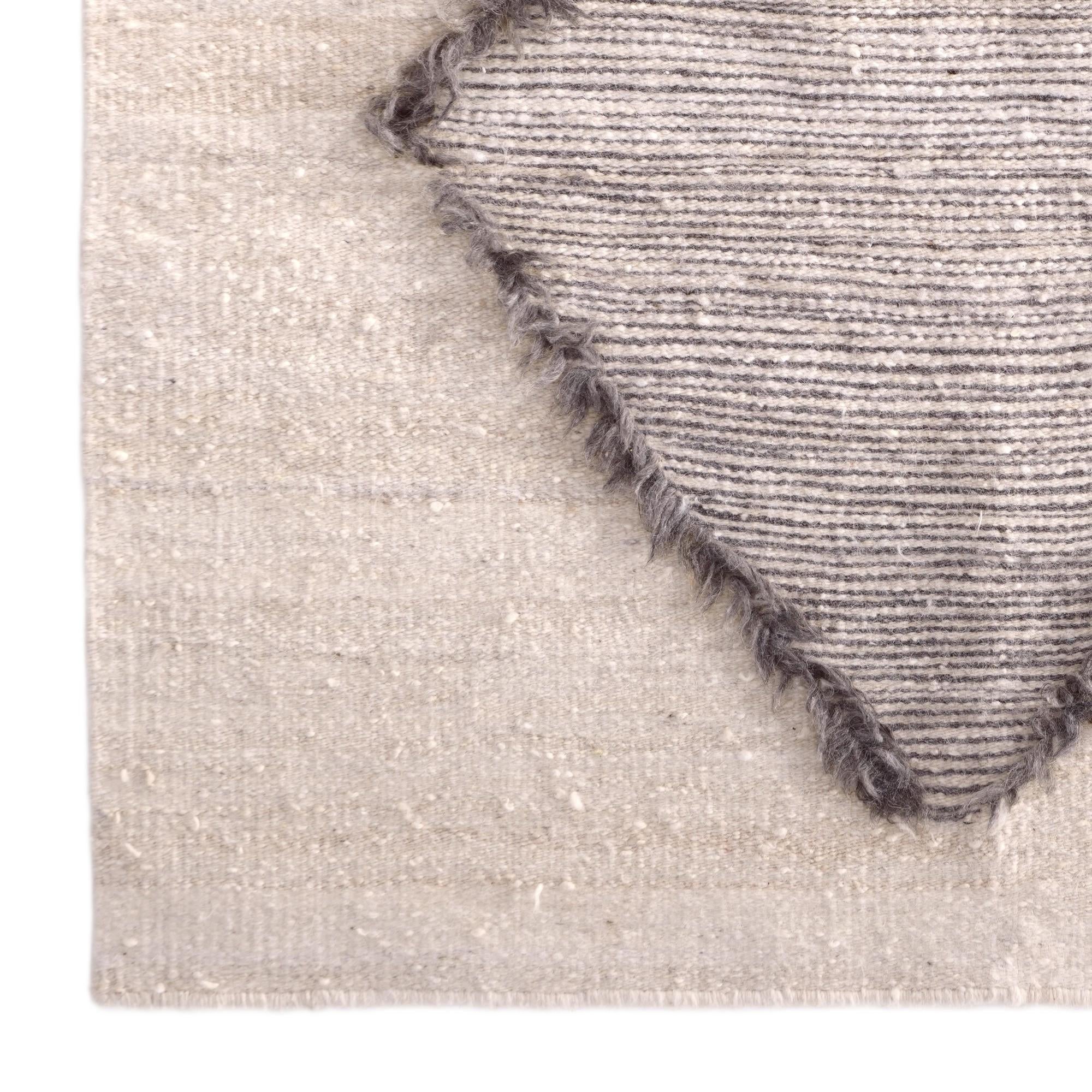 3' 11 x 3' 11 Hand Knotted Moroccan Wool Square Rug