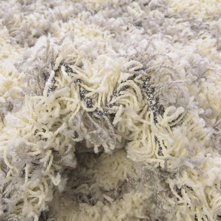 Detail image of 5' 3 x 5' 3 Moroccan Trellis Shag Square Rug