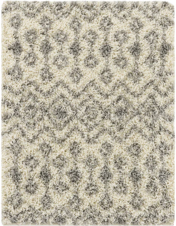 Detail image of 3' x 3' Moroccan Trellis Shag Square Rug