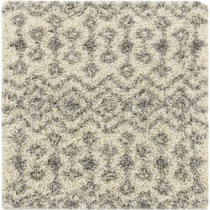 3' x 3' Moroccan Trellis Shag Square Rug