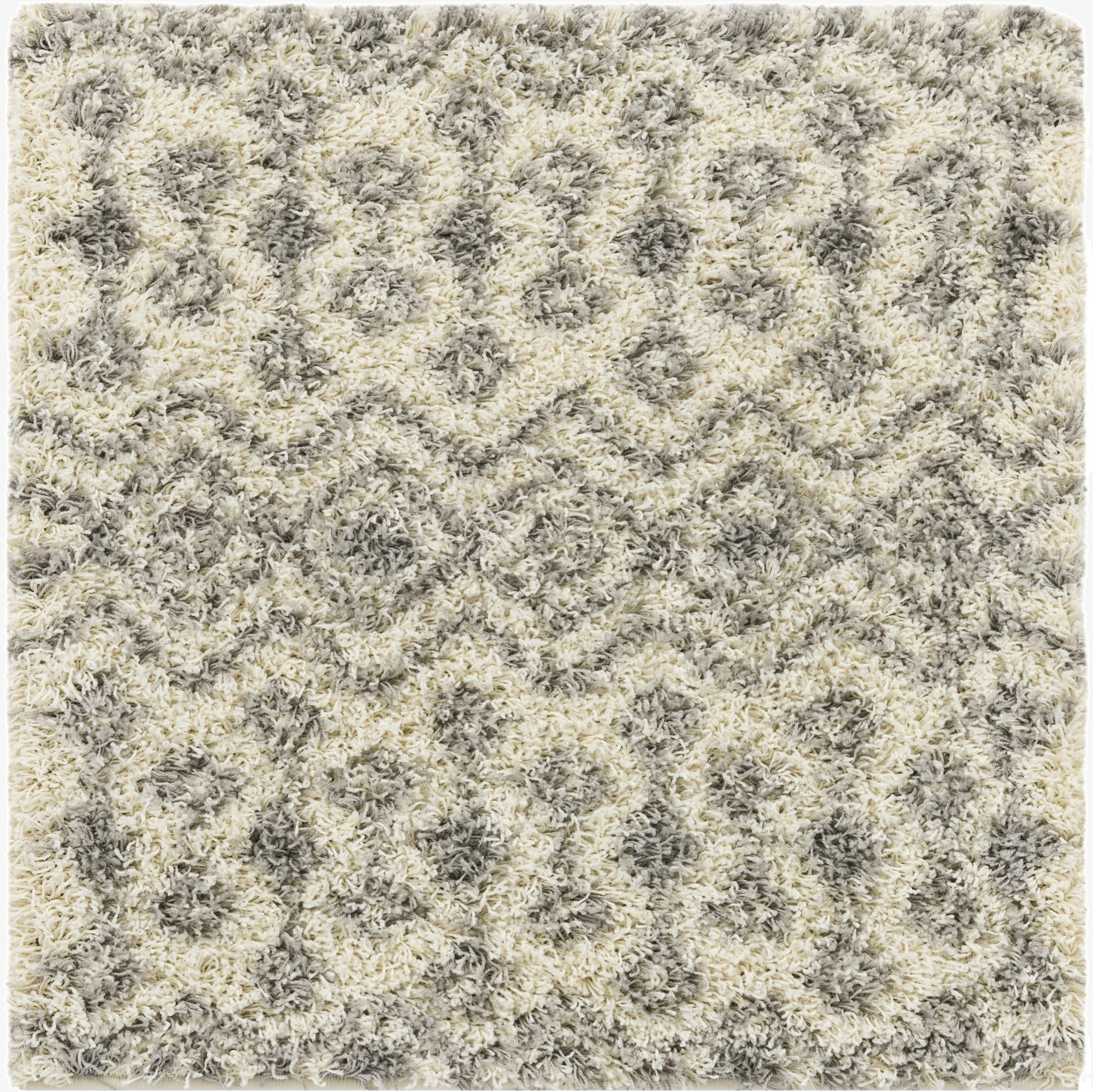 3' x 3' Moroccan Trellis Shag Square Rug