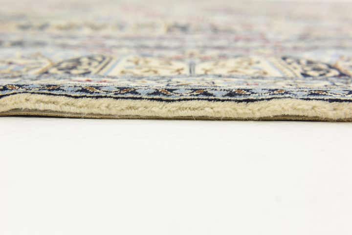 6' 7 x 8' Hand Knotted Nain Persian Square Rug