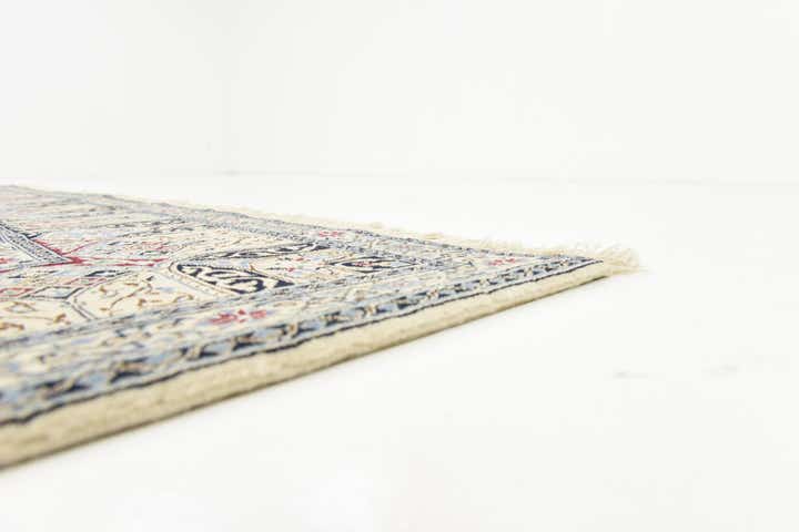 6' 7 x 8' Hand Knotted Nain Persian Square Rug