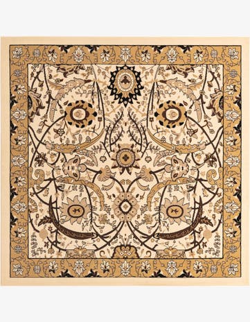 Ivory Neda Square Rug
