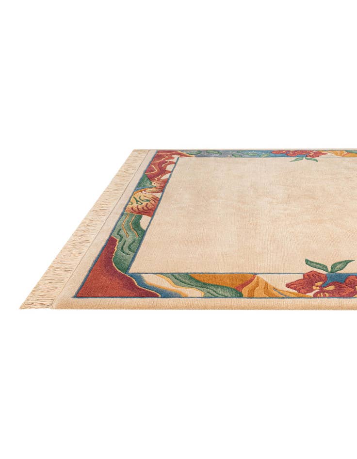 Detail image of 6' 7 x 6' 8 Hand Knotted Nepal Wool Square Rug