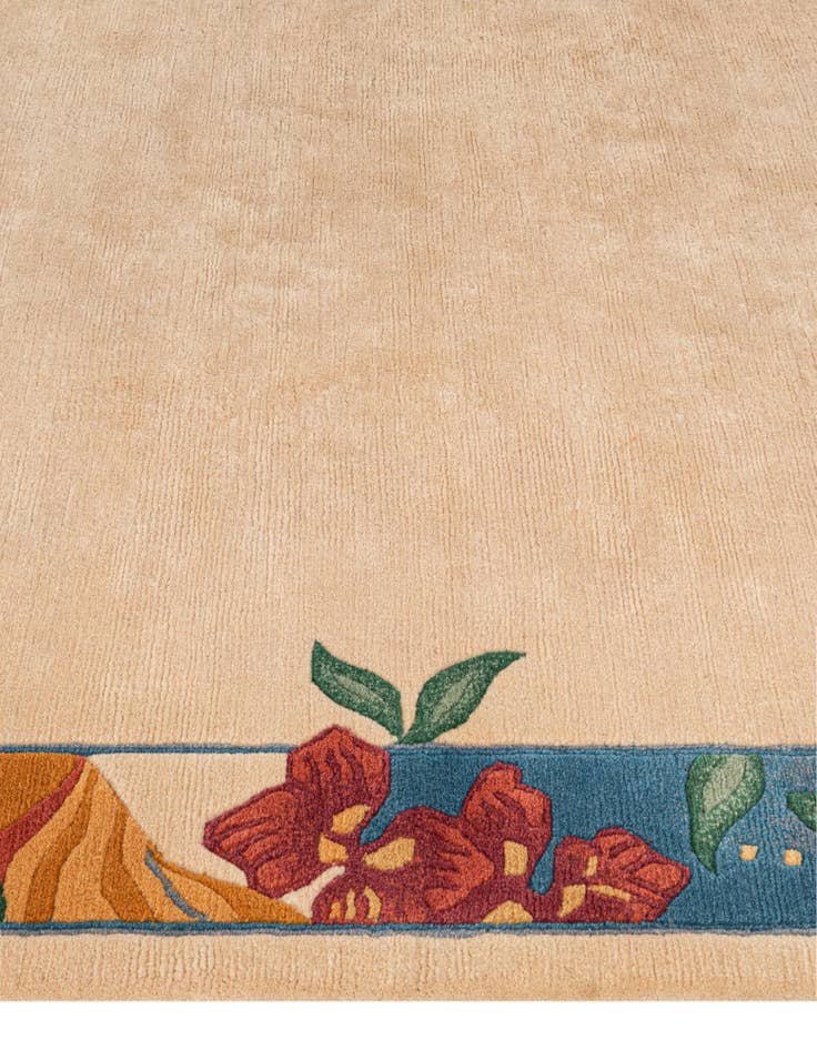 Detail image of 6' 7 x 6' 8 Hand Knotted Nepal Wool Square Rug