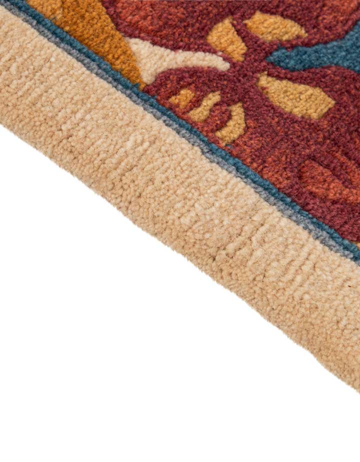 6' 7 x 6' 8 Hand Knotted Nepal Wool Square Rug