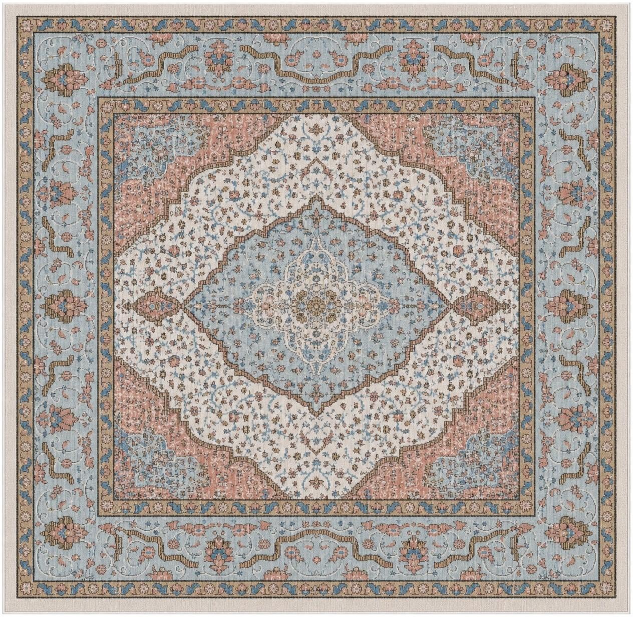 Ivory Nyla Square Rug