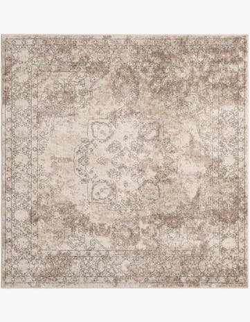 Ivory Oregon Square Rug