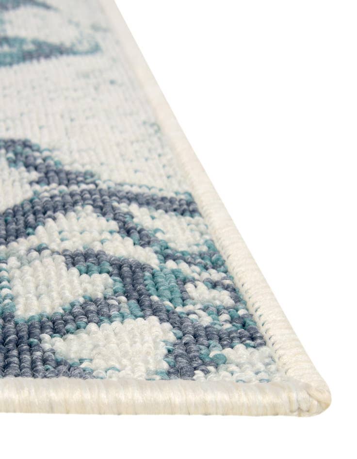 Detail image of 7' 10 x 7' 10  Washable Coastal Indoor / Outdoor Square Rug