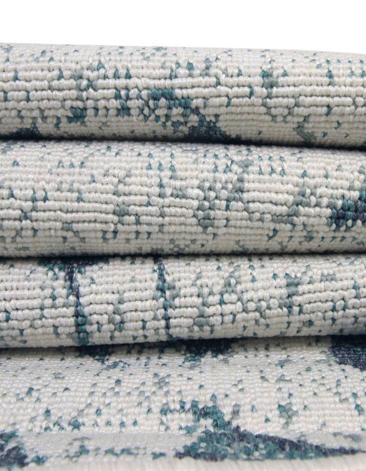 Detail image of 7' 10 x 7' 10  Washable Coastal Indoor / Outdoor Square Rug