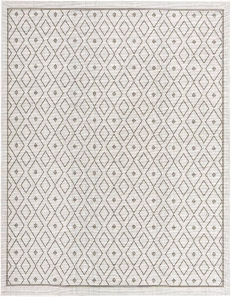 Detail image of 7' 10 x 7' 10 Easy-Clean Lattice Indoor / Outdoor Square Rug