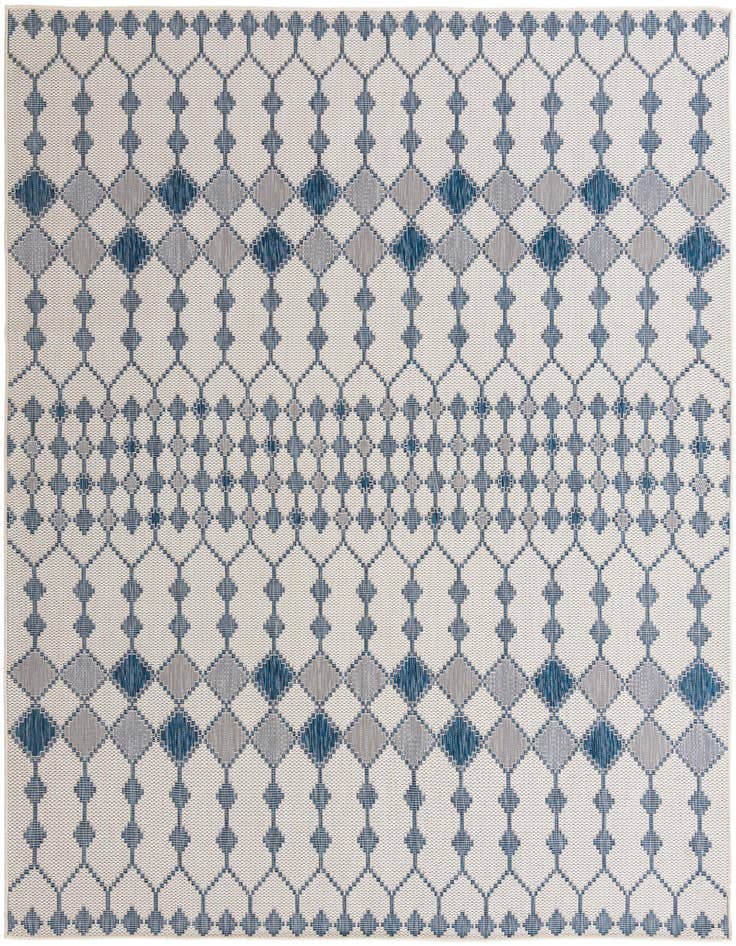 Detail image of 10' x 10' Easy-Clean Lattice Indoor / Outdoor Square Rug