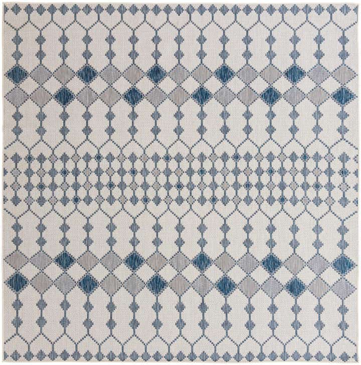 305cm x 305cm Easy-Clean Lattice Indoor / Outdoor Square Rug