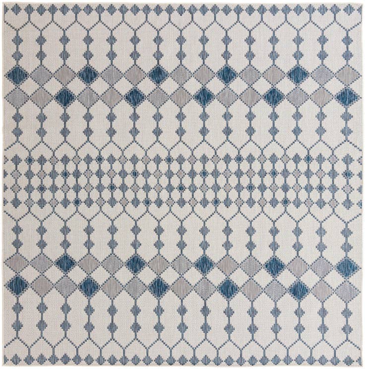 Detail image of 305cm x 305cm Easy-Clean Lattice Indoor / Outdoor Square Rug