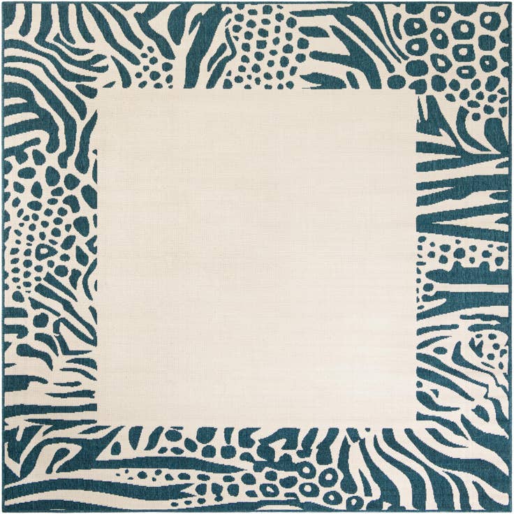 Detail image of 7' 10 x 7' 10 Easy-Clean Safari Indoor / Outdoor Square Rug