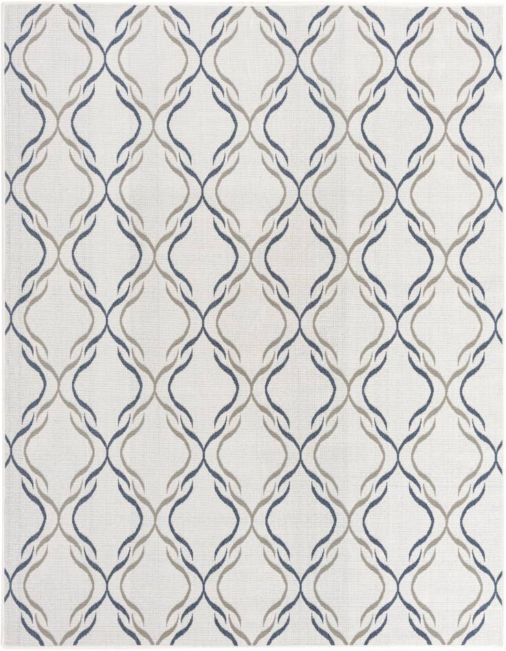 Detail image of 7' 10 x 7' 10 Easy-Clean Trellis Indoor / Outdoor Square Rug