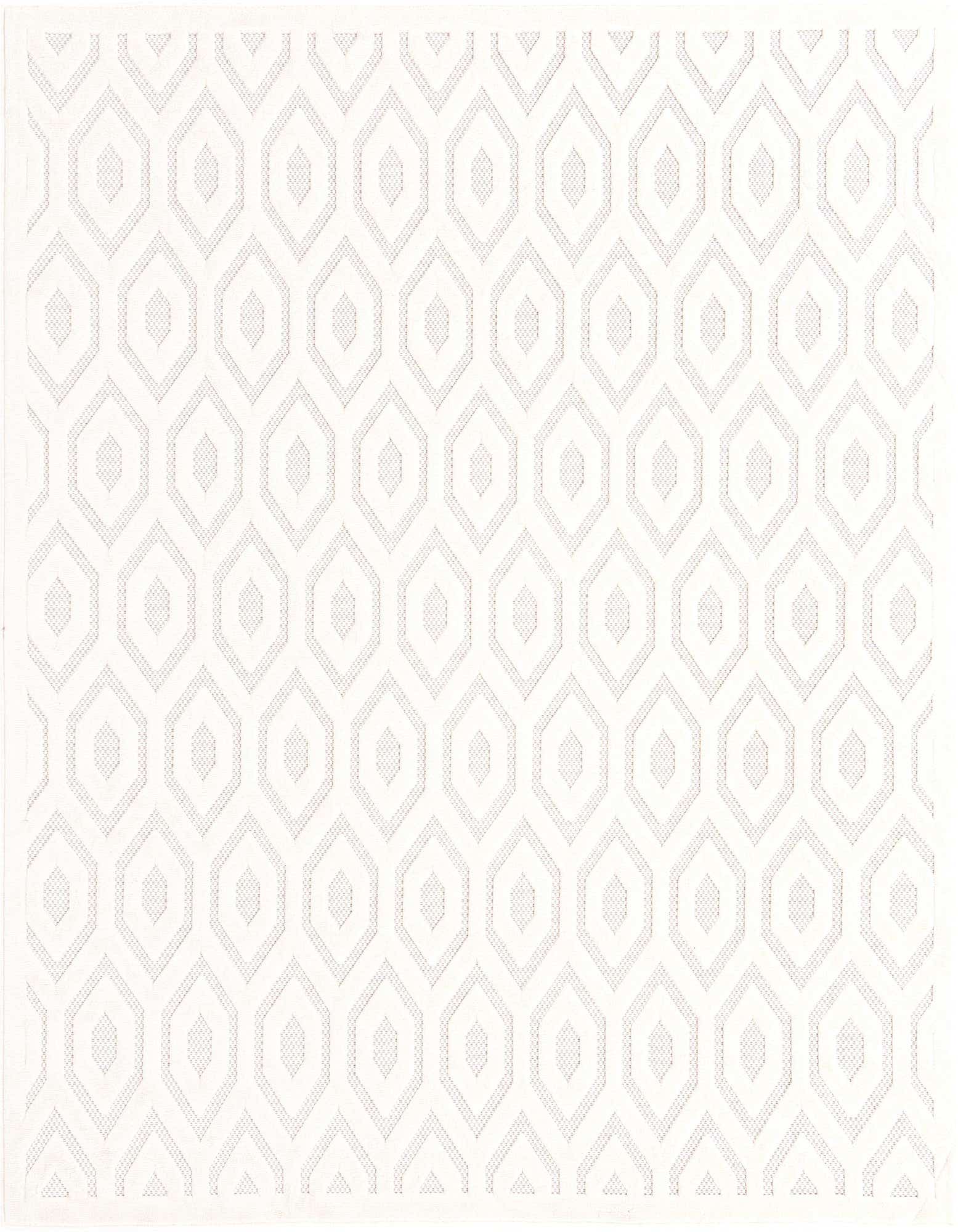 7' 10 x 7' 10 Easy-Clean Trellis Textured Indoor / Outdoor Square Rug