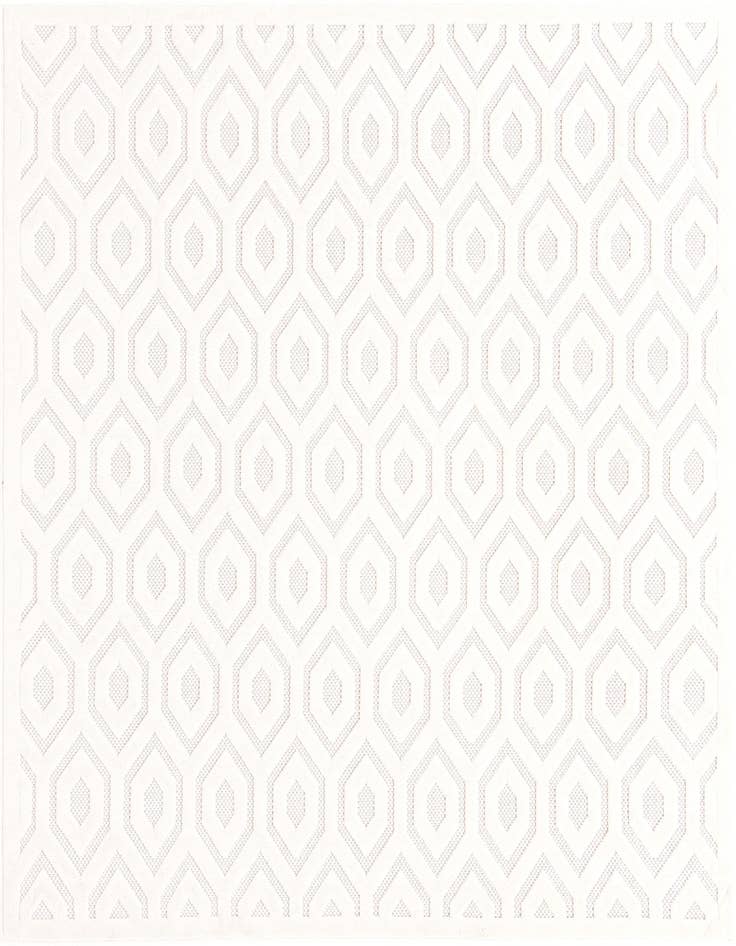 Detail image of 7' 10 x 7' 10 Easy-Clean Trellis Textured Indoor / Outdoor Square Rug