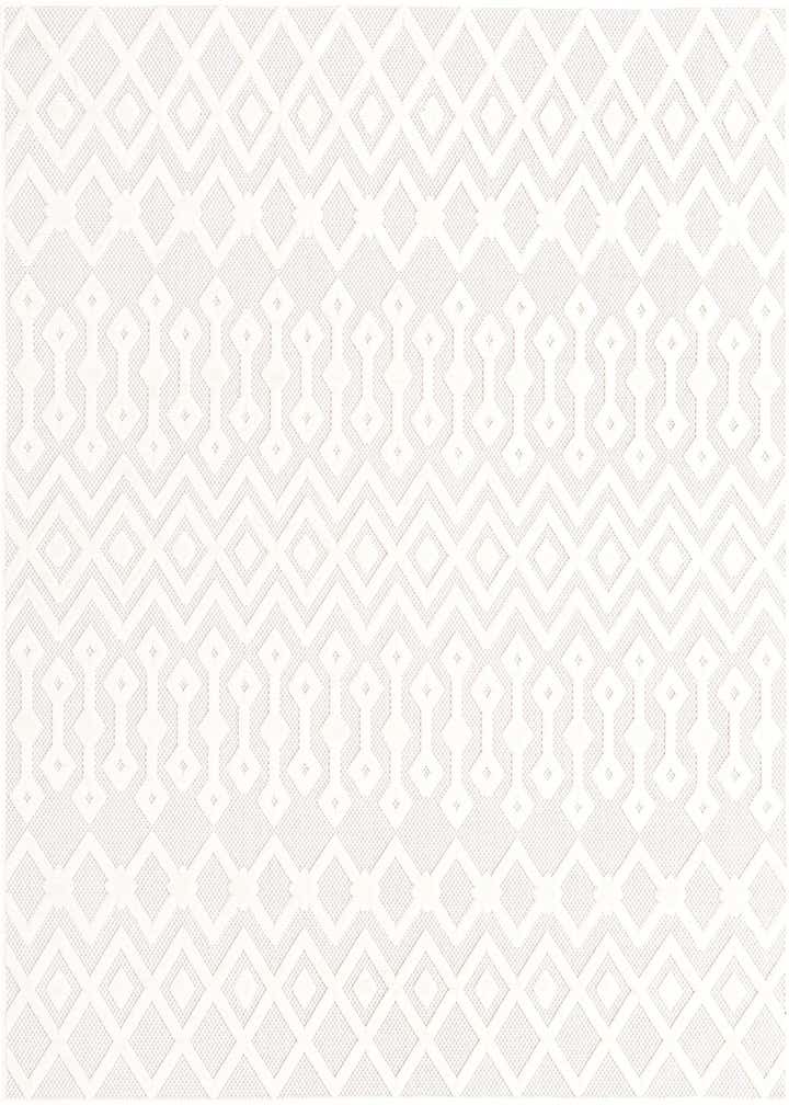 7' 10 x 7' 10 Easy-Clean Trellis Textured Indoor / Outdoor Square Rug
