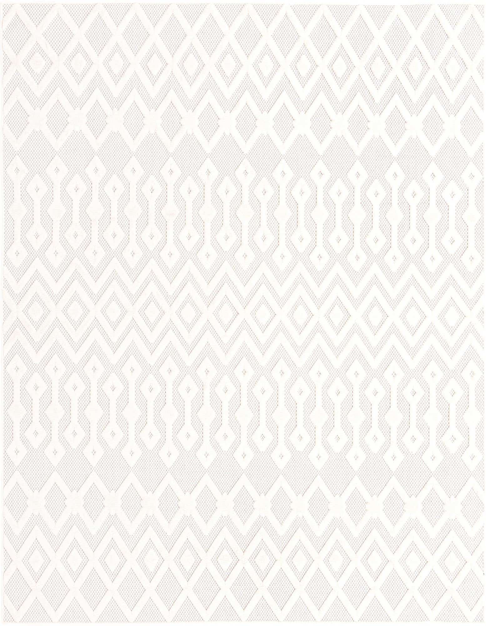 7' 10 x 7' 10 Easy-Clean Trellis Textured Indoor / Outdoor Square Rug