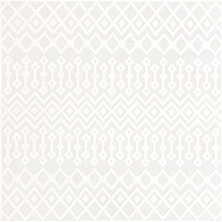 Detail image of 7' 10 x 7' 10 Easy-Clean Trellis Textured Indoor / Outdoor Square Rug